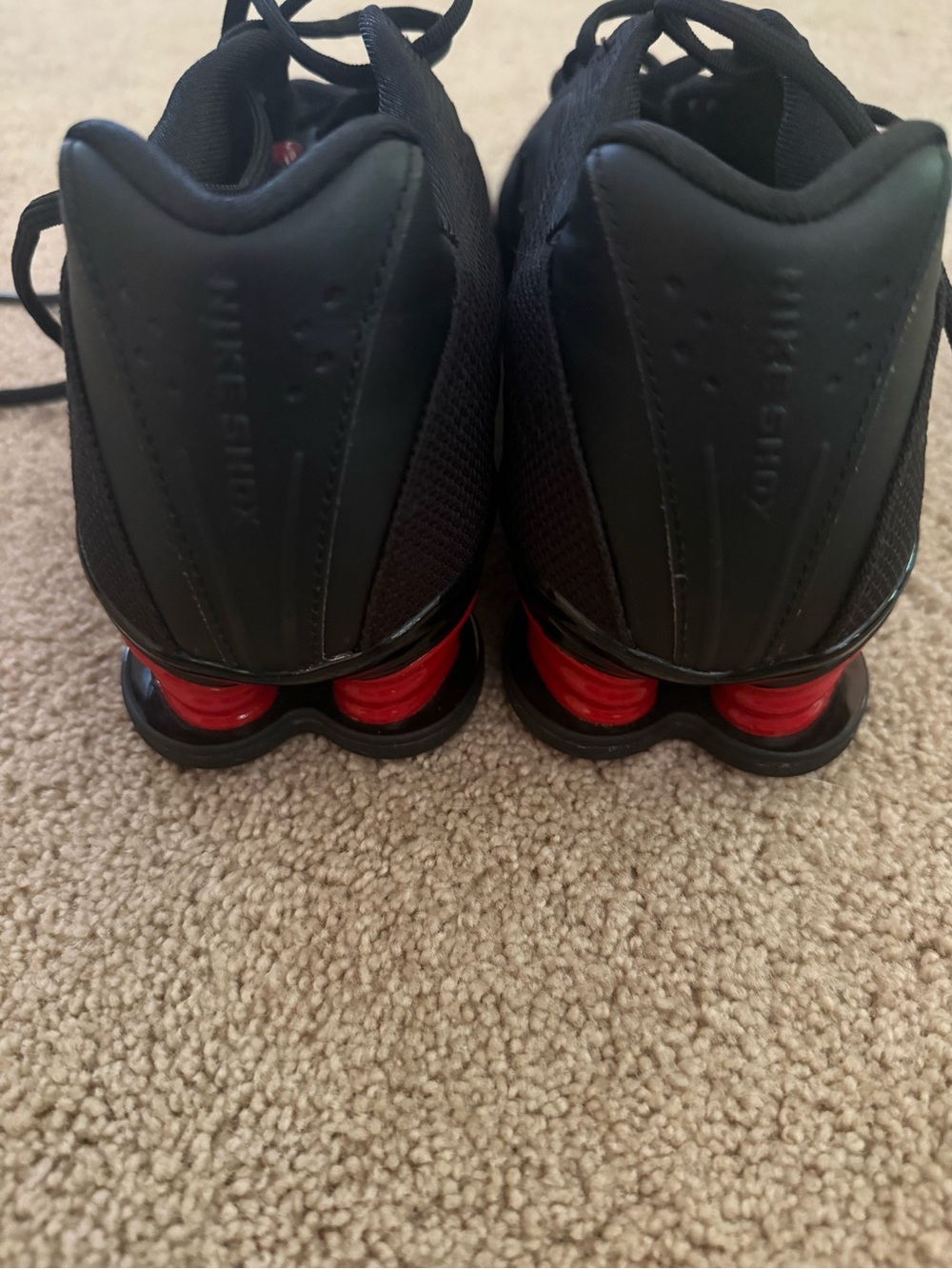 Nike Shox Z Bred Black University Red Womens Sz 11 / 9.5 Mens Shoes Sneakers - Picture 5 of 6